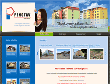 Tablet Screenshot of penstav.cz